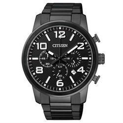 Image of Sort Citizen herre ur med chronograph